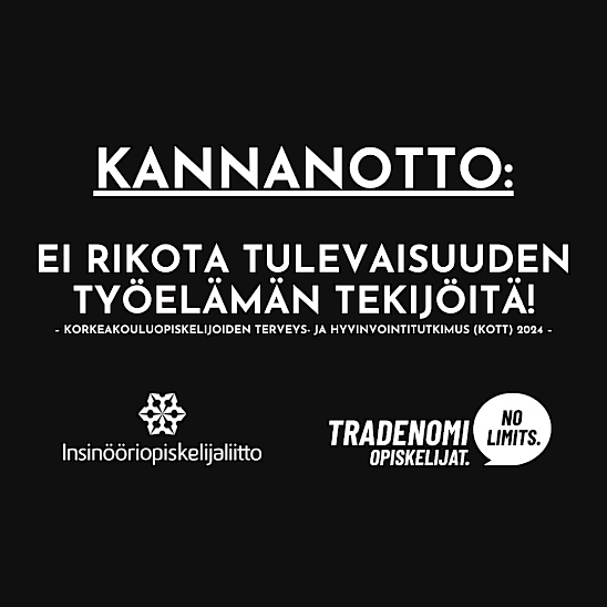 KANNANOTTO: Ei rikota tulevaisuuden työelämän tekijöitä! (KOTT-tutkimus 2024)